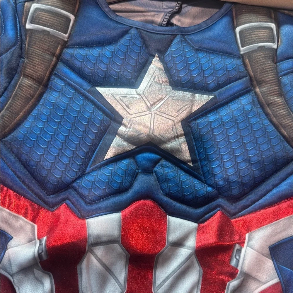 New Marvel Youth Captain America Halloween Costume Size Medium (8-10) - Picture 11 of 15